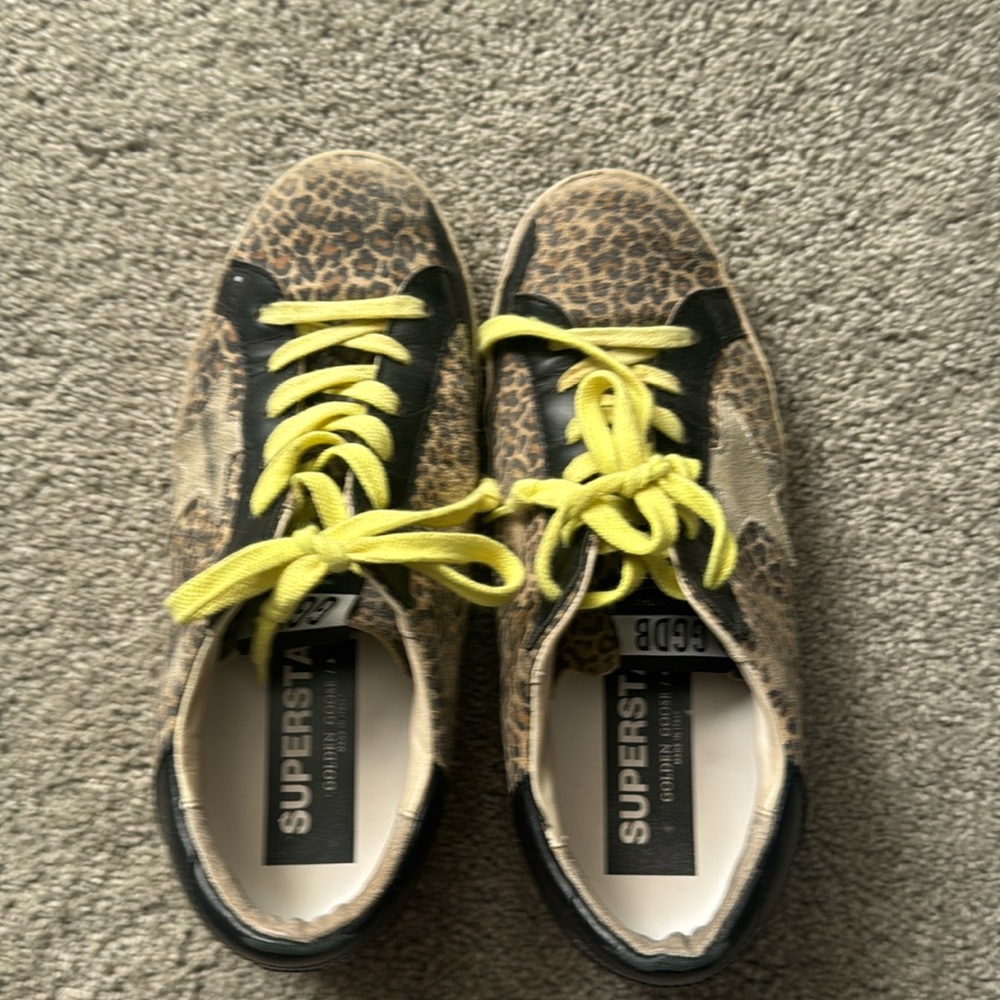 Leopard Golden Goose Sneakers
